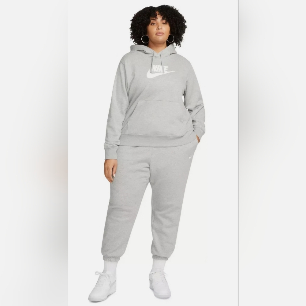 Nike Women's 1x Plus Size Hoodie Grey NWT - Picture 1 of 3